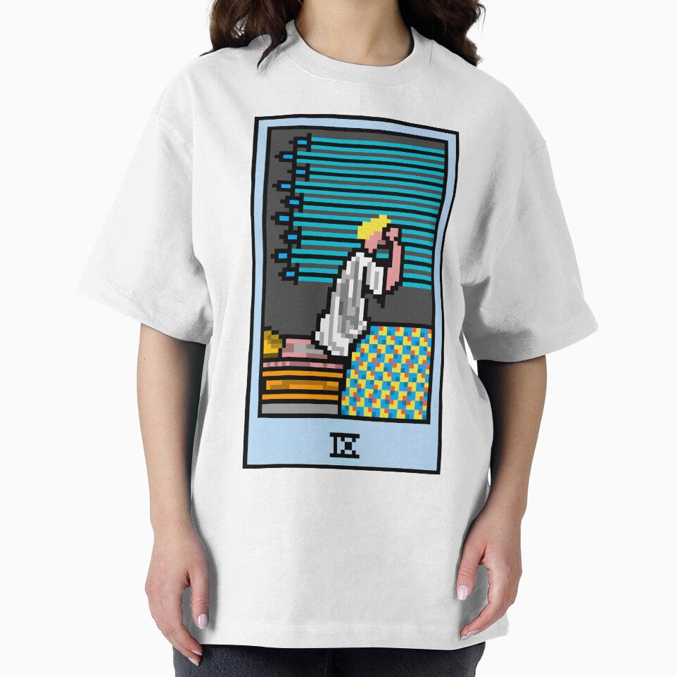 Wait Is This Pixel Art Tarot? White Minor Arcana 'Nine Swords' ( Stickers Other Accessories) T-Shirts, Hoodie, Sweatshirt