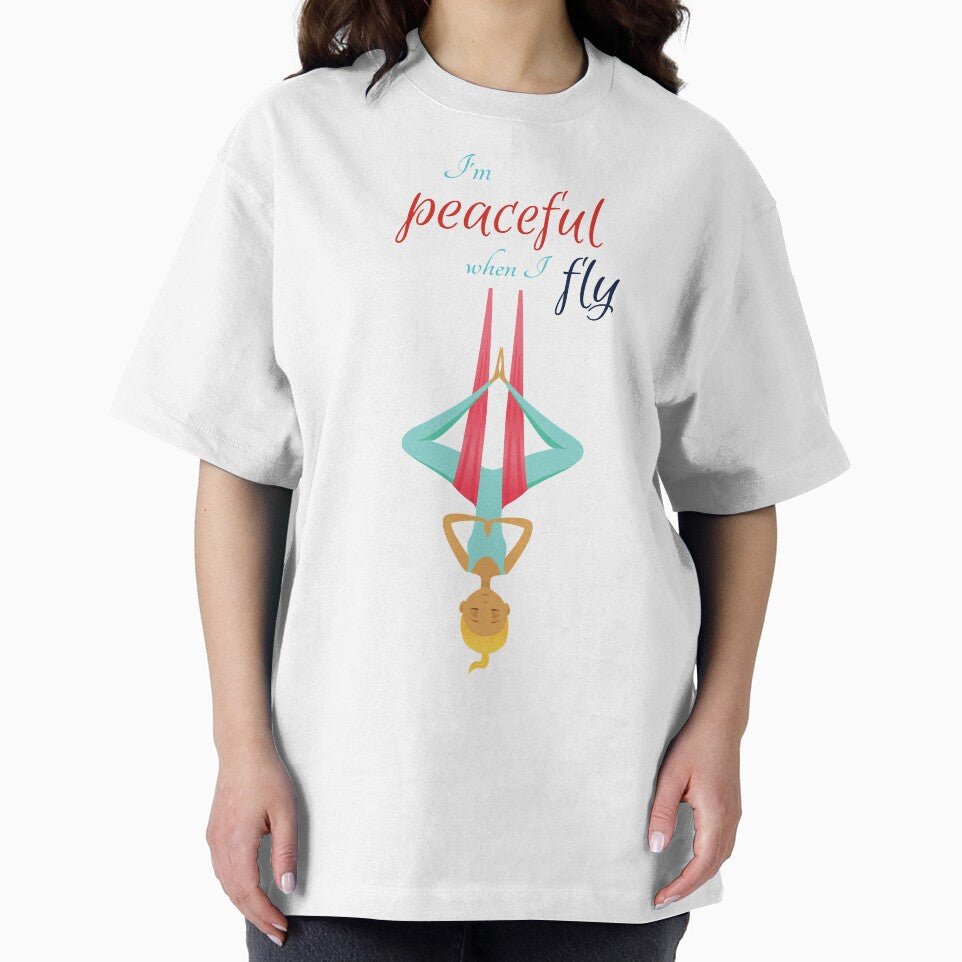 I'm peaceful when I fly, Antigravity Yoga print by trendingatees T-Shirts, Hoodie, Sweatshirt | BlankRebels.com (Image 2)