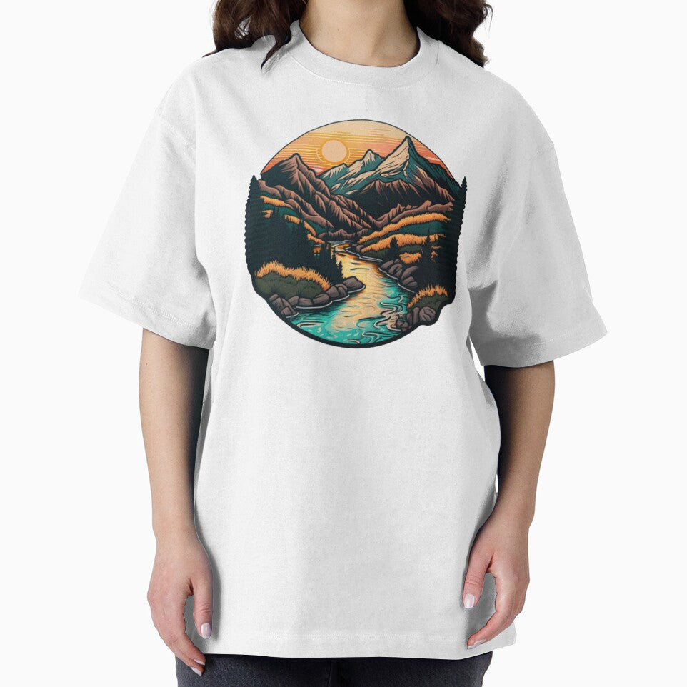 River and Mountain by Bo-Bros-Tees Hoodie, Sweatshirt | BlankRebels.com (Image 2)