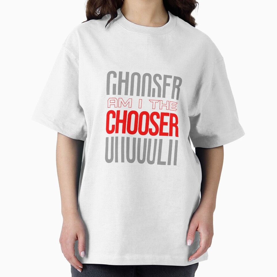 Am I The Chooser – Bold Red Typography Quote by SFDesignsoff T-Shirts, Hoodie, Sweatshirt | BlankRebels.com (Image 2)