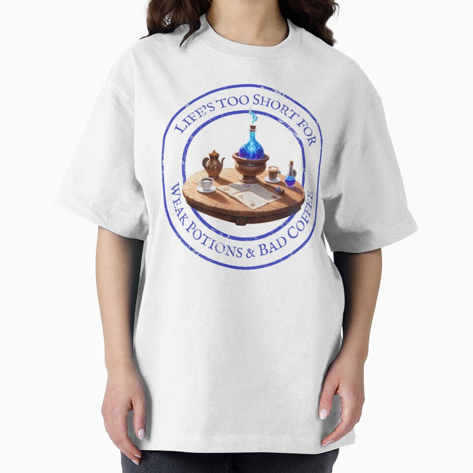 Life's too Short for Weak Potions & Bad Coffee by Tokens-Gear T-Shirts, Hoodie, Sweatshirt | BlankRebels.com (Image 2)