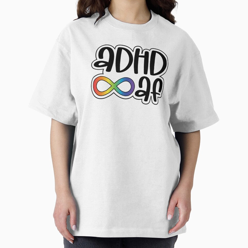 ADHD As F*ck - Neurodiversity Awareness - ADHD / Autism / ND by vividvariations T-Shirts, Hoodie, Sweatshirt (Image 2)