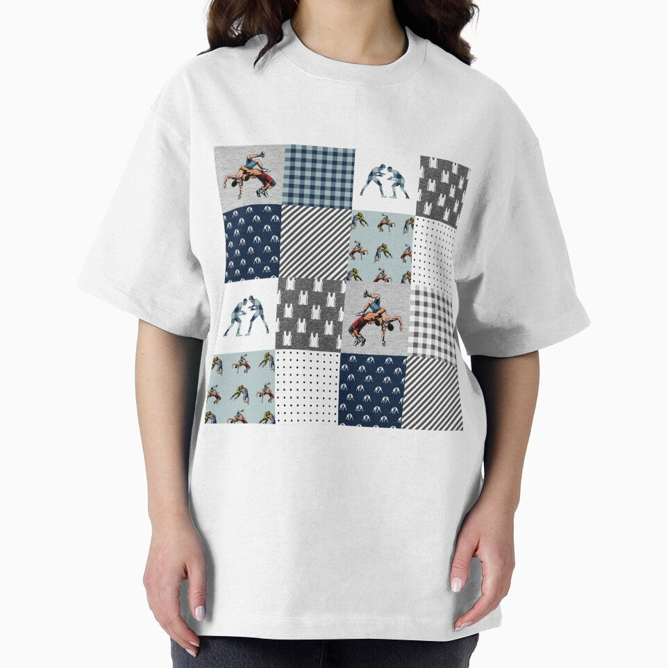 Wrestling Sport Checkered Pattern by WillaldShop T-Shirts, Hoodie, Sweatshirt | BlankRebels.com (Image 2)