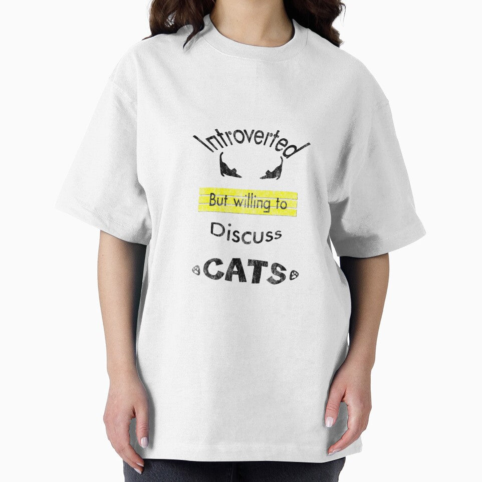 Introverted but willing to discuss Cats by ShuaibDesigns T-Shirts, Hoodie, Sweatshirt | BlankRebels.com (Image 2)