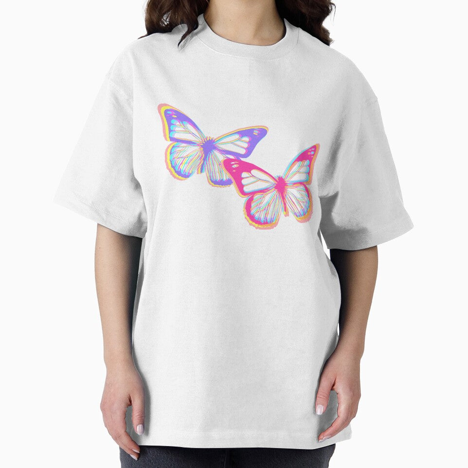 Retro Butterfly Print by theLSshop T-Shirts, Hoodie, Sweatshirt | BlankRebels.com (Image 2)