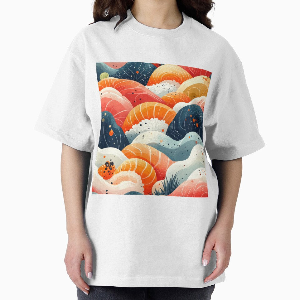 Abstract Sushi Pattern Japanese Food by MIXER'07 T-Shirts, Hoodie, Sweatshirt | BlankRebels.com (Image 2)