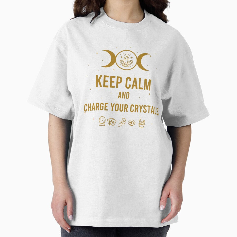 Keep Calm and Charge Your Crystals – Spiritual Moon Magic by WildWeave T-Shirts, Hoodie, Sweatshirt (Image 2)