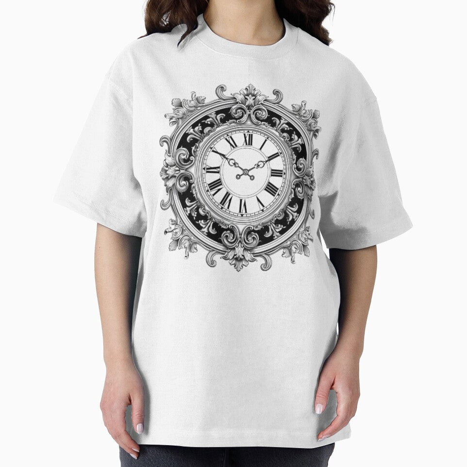 Gothic Ornamental Clock by AlexLineArt T-Shirts, Hoodie, Sweatshirt | BlankRebels.com (Image 2)