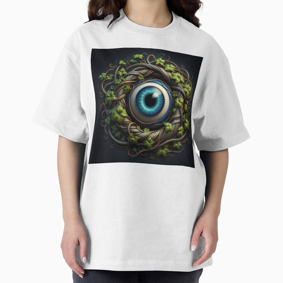 Evil Eye with Vines – Mystical Protection Symbol Botanical Design by ashokreddy343 T-Shirts, Hoodie, Sweatshirt (Image 2)