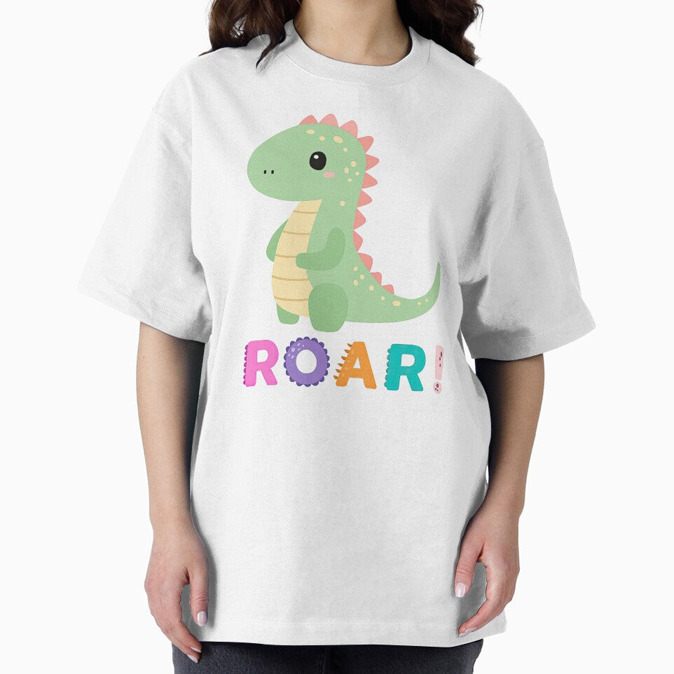 Cute Green Dinosaur Roar Kids Cartoon Design by ArtfulWeave T-Shirts, Hoodie, Sweatshirt | BlankRebels.com (Image 2)