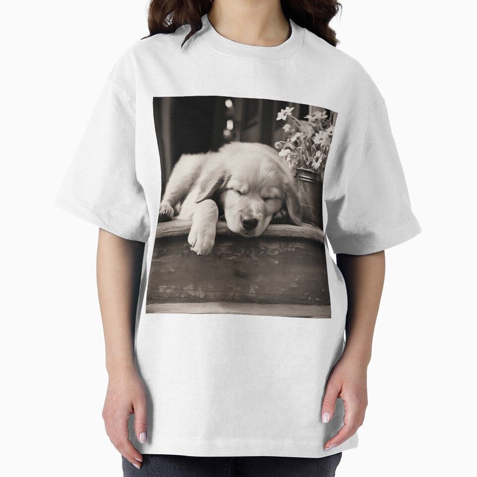 Black and White Golden Retriever Puppy by Samuelsboro T-Shirts, Hoodie, Sweatshirt | BlankRebels.com (Image 2)