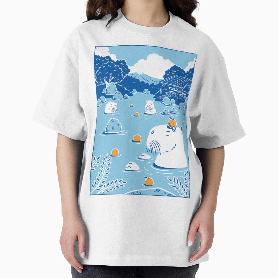 Capybara Yuzu Onsen by sisnotanartist T-Shirts, Hoodie, Sweatshirt | BlankRebels.com (Image 2)