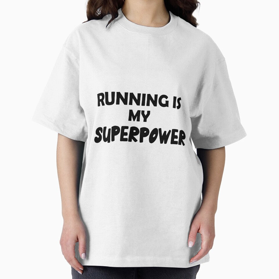Running Is My Superpower , Funny Simple Text Black And White Font by Every Pet  Shirts Hoodie, Sweatshirt (Image 2)