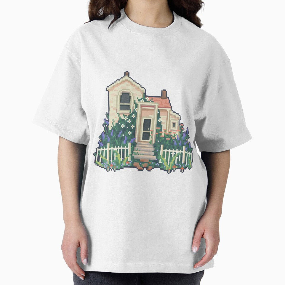 Cottage Pixel Art 2! by LankyPng T-Shirts, Hoodie, Sweatshirt | BlankRebels.com (Image 2)