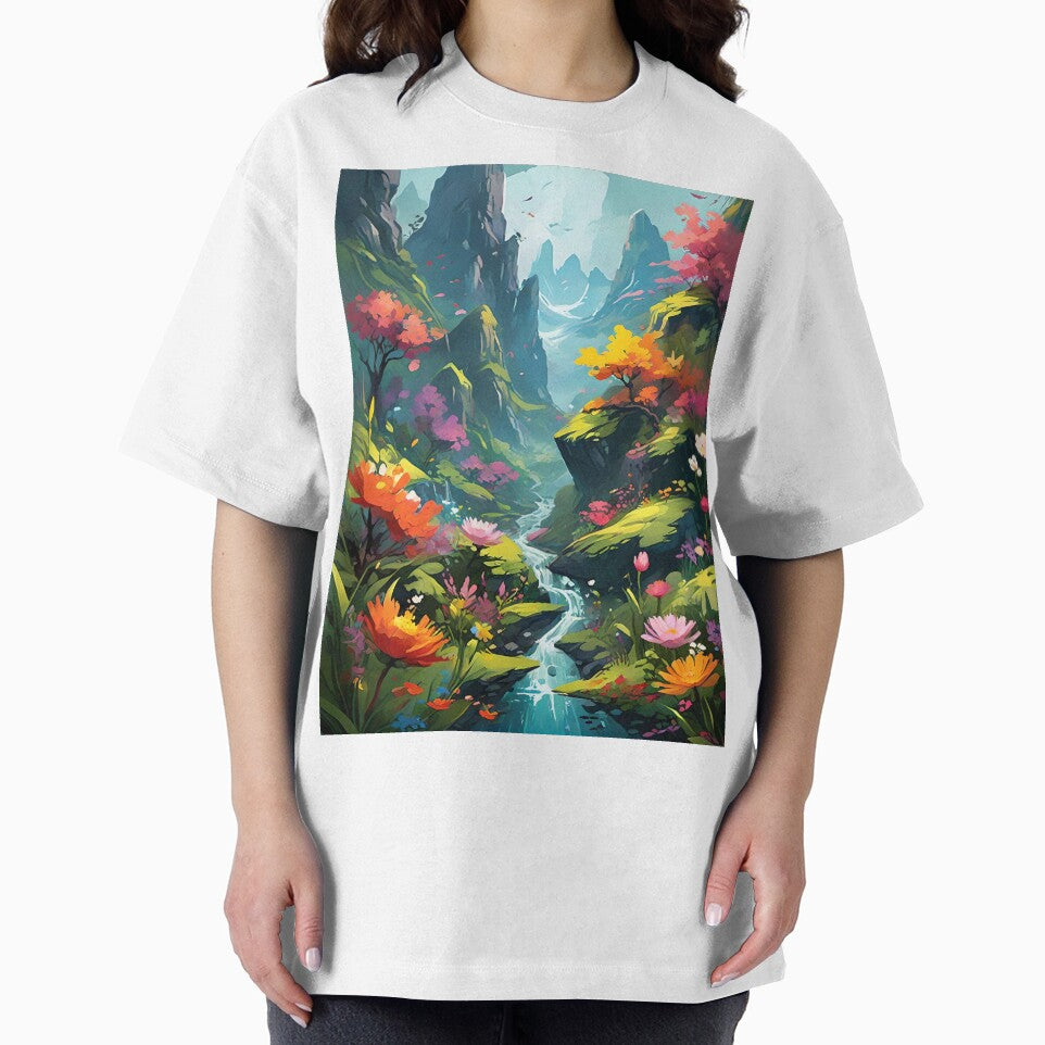 Abstract Valley River Floral Art T-Shirts, Hoodie, Sweatshirt