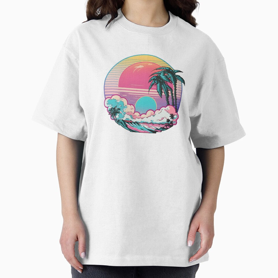 Vaporwave - Sunset by Kampendesigns T-Shirts, Hoodie, Sweatshirt | BlankRebels.com (Image 2)