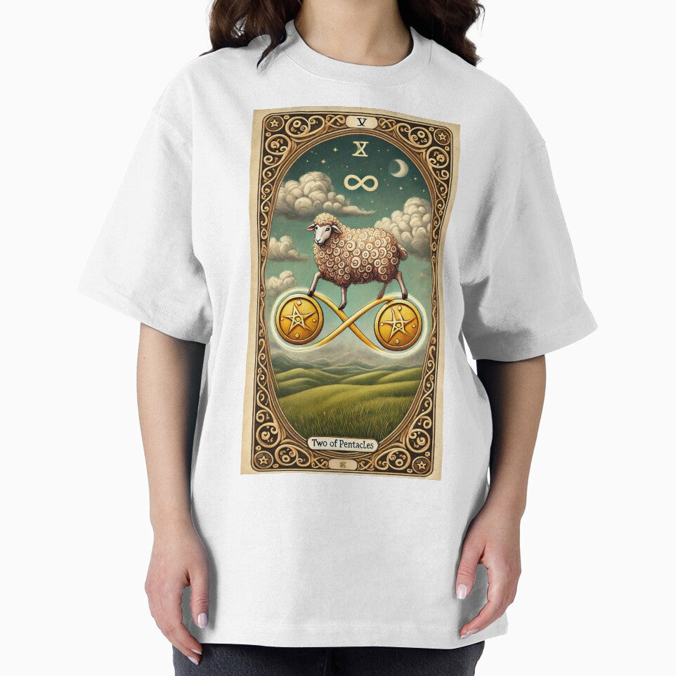 Sheepism Tarot – Two of Pentacles by Thpoar T-Shirts, Hoodie, Sweatshirt | BlankRebels.com (Image 2)