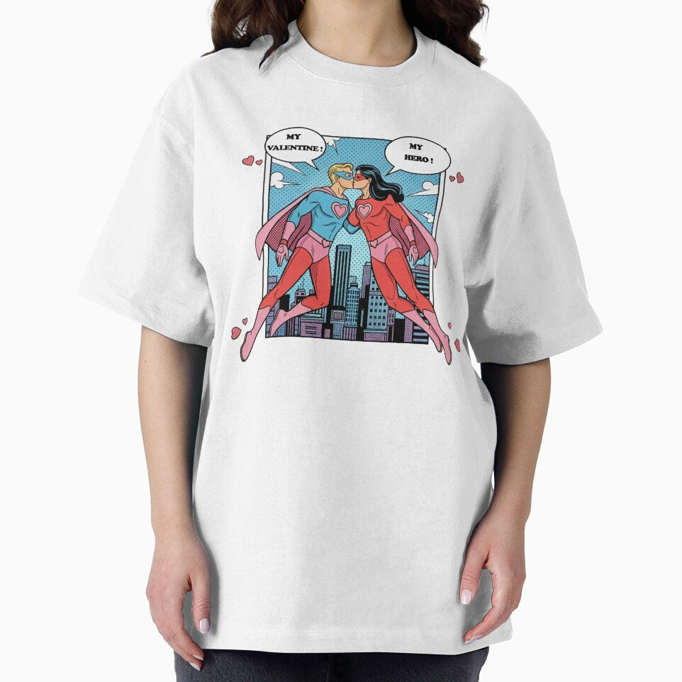 Superhero Comic Love Valentine Art by capricedefille