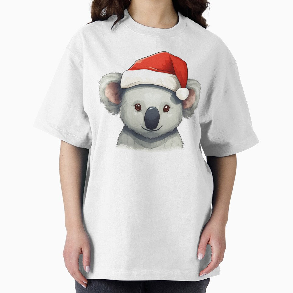 Adorable Christmas Coala donning a Santa Claus hat by MOA-trends