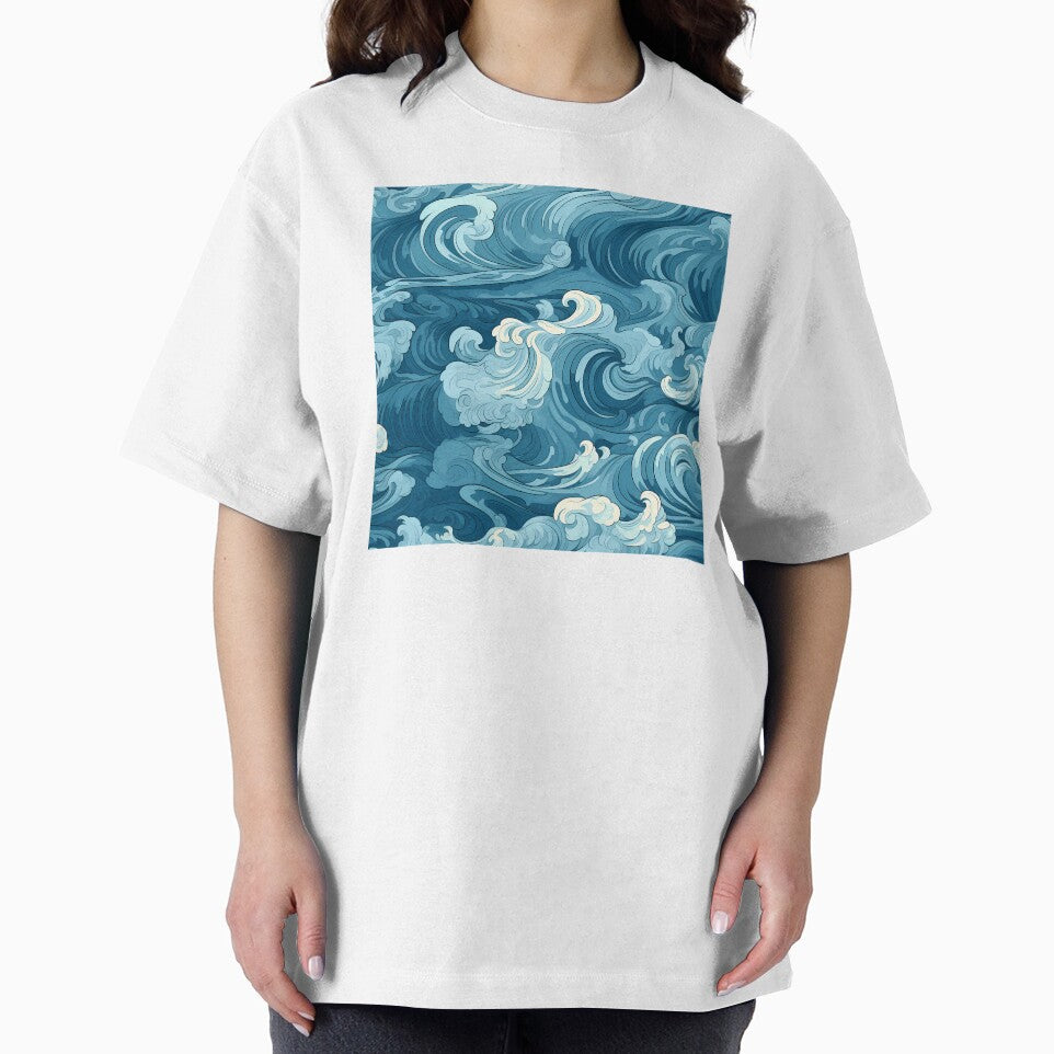 Ocean Waves Claymation Inspired Art #6 by CareToCanvas T-Shirts, Hoodie, Sweatshirt | BlankRebels.com (Image 2)