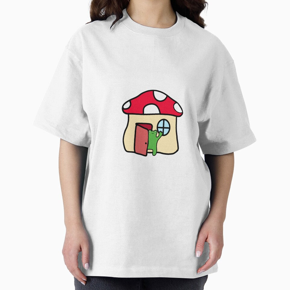 frog in a mushroom house by jcoopx T-Shirts, Hoodie, Sweatshirt | BlankRebels.com (Image 2)