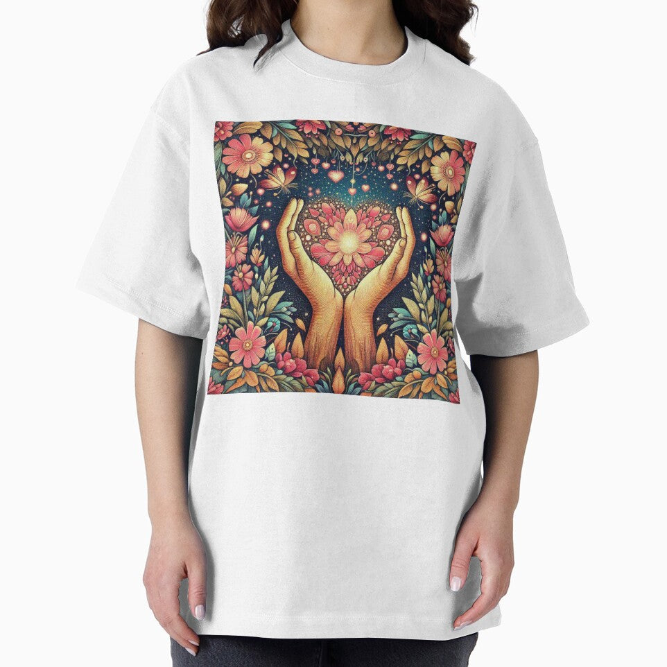 Flower Floral Heart Mothers Day Gift by Illuministique T-Shirts, Hoodie, Sweatshirt | BlankRebels.com (Image 2)
