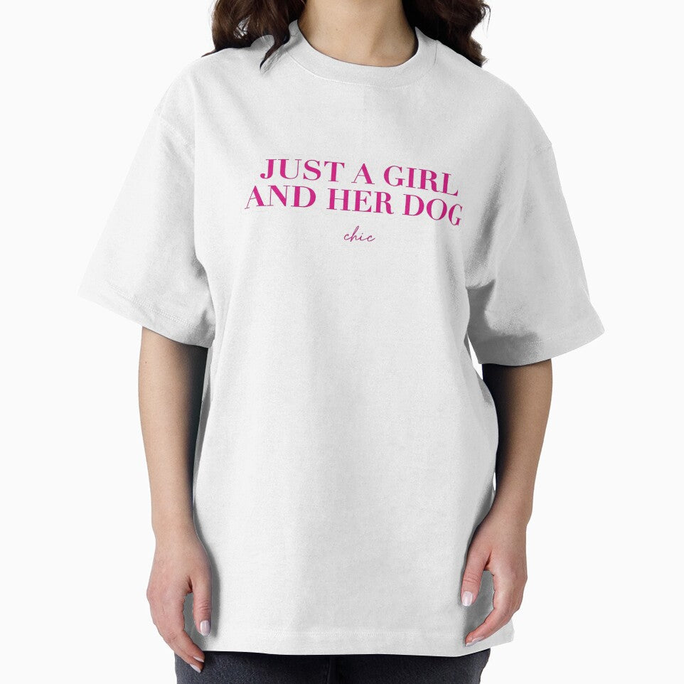Just a Girl and Her Dog, Chic by ArtzyFlow T-Shirts, Hoodie, Sweatshirt | BlankRebels.com (Image 2)
