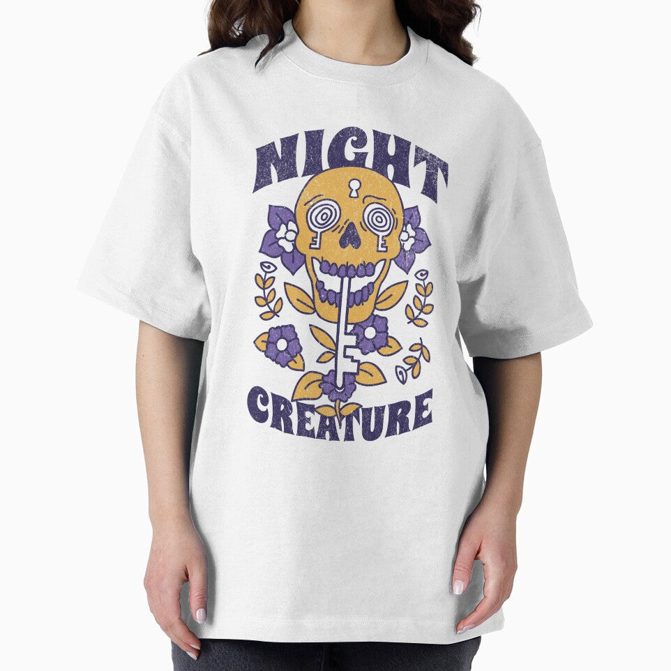 Night Creature Skull Flower by WhistlingSnail T-Shirts, Hoodie, Sweatshirt | BlankRebels.com (Image 2)