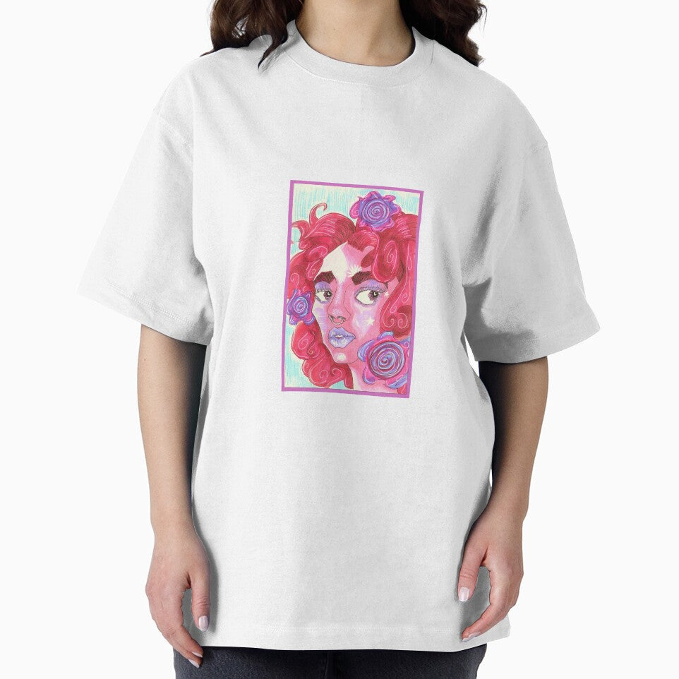 Flower Red Hair Aesthetic Woman by Harold-Inks T-Shirts, Hoodie, Sweatshirt | BlankRebels.com (Image 2)