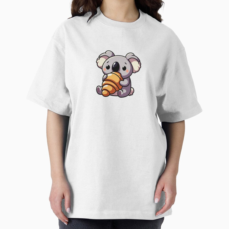 Kawaii koala eating a croissant by Cloudlilyart T-Shirts, Hoodie, Sweatshirt | BlankRebels.com (Image 2)