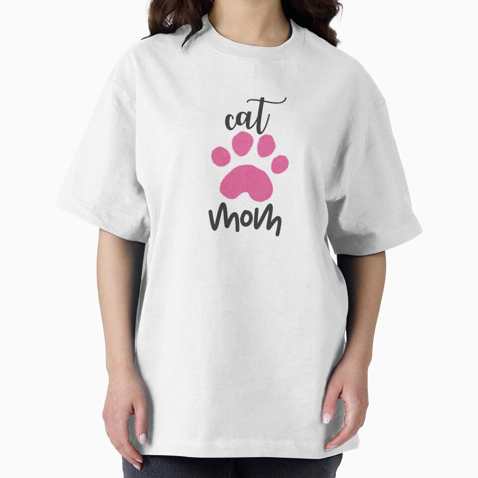 Cat Mom - Cat Mom Design with Cute Paw Print by DigiGoods T-Shirts, Hoodie, Sweatshirt | BlankRebels.com (Image 2)