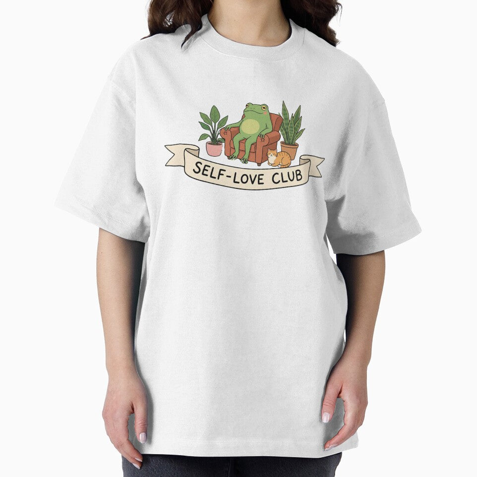 Self-Love Club - Cozy Frog Reading by Nastre T-Shirts, Hoodie, Sweatshirt | BlankRebels.com (Image 2)