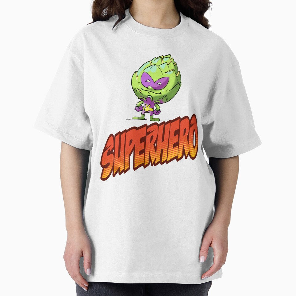 Superhero Artichoke Alien  Foodie Planet 9 Superhero by ProjectX23 T-Shirts, Hoodie, Sweatshirt | BlankRebels.com (Image 2)