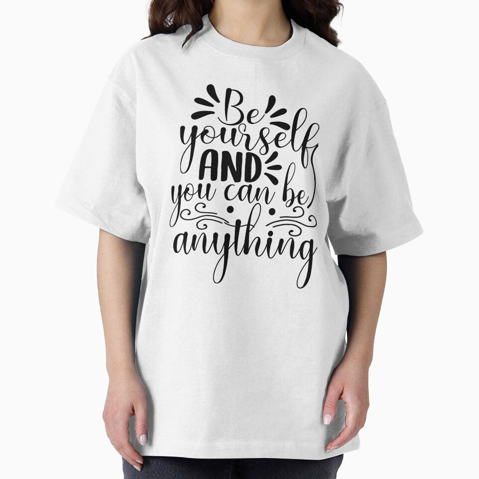 Yoga Saying Be Yourself and You Can Be Anything Motivational Quote by SoccaTamam T-Shirts, Hoodie, Sweatshirt (Image 2)