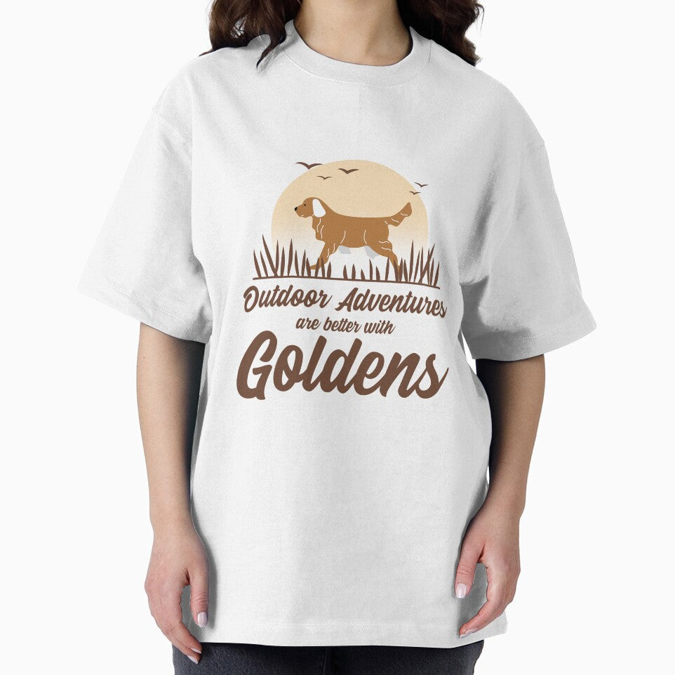 Outdoor Adventures are better with Goldens by jilgyky T-Shirts, Hoodie, Sweatshirt | BlankRebels.com (Image 2)