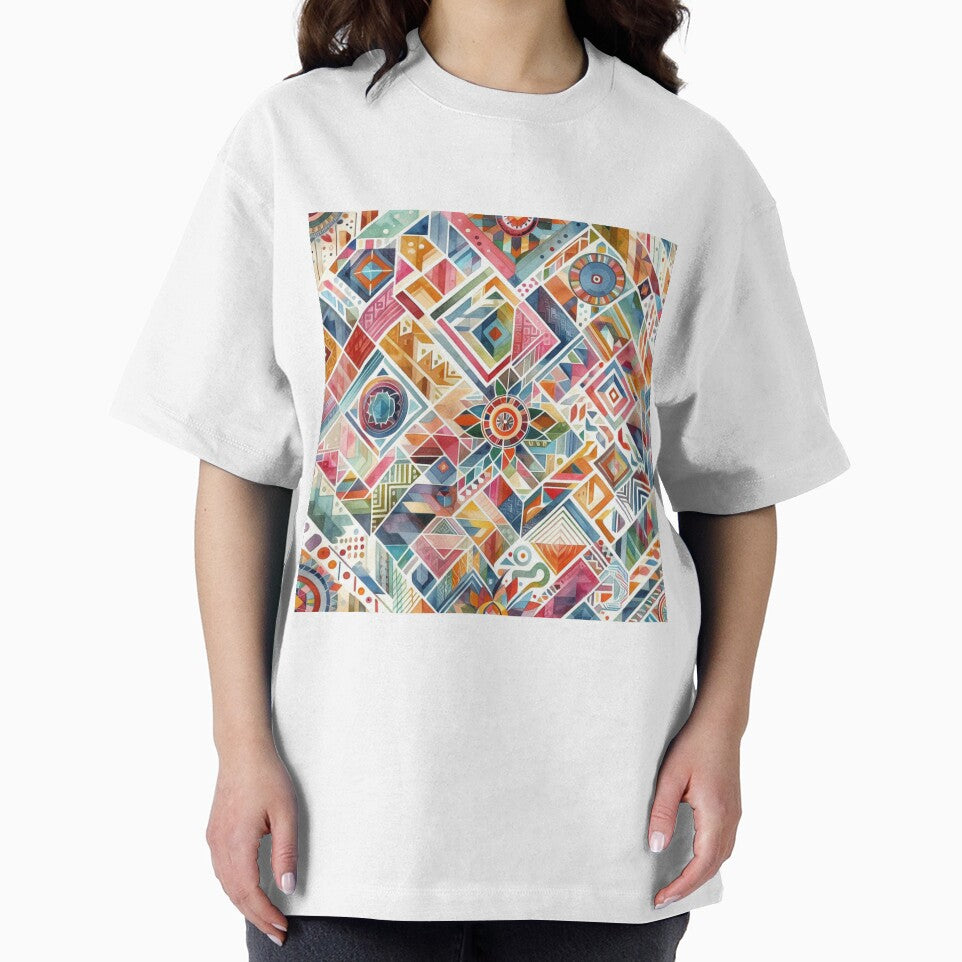 seamless geometric floral pattern by Dominika Farkašová T-Shirts, Hoodie, Sweatshirt | BlankRebels.com (Image 2)