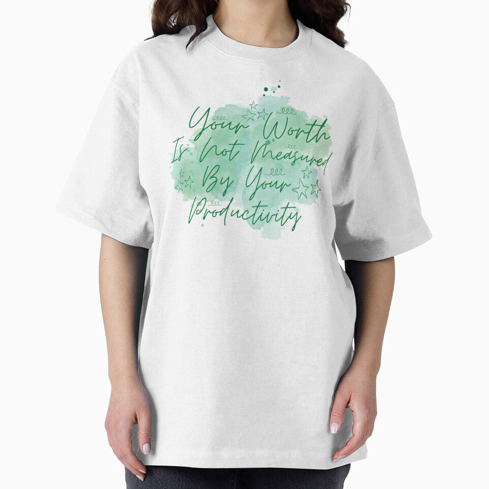 Your worth is not measured by your productivity_ motivational quotes by Douniaya T-Shirts, Hoodie, Sweatshirt (Image 2)