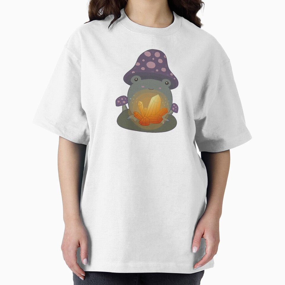 Goblincore Aesthetic Frog & Healing Crystal by GrimButterfly T-Shirts, Hoodie, Sweatshirt | BlankRebels.com (Image 2)
