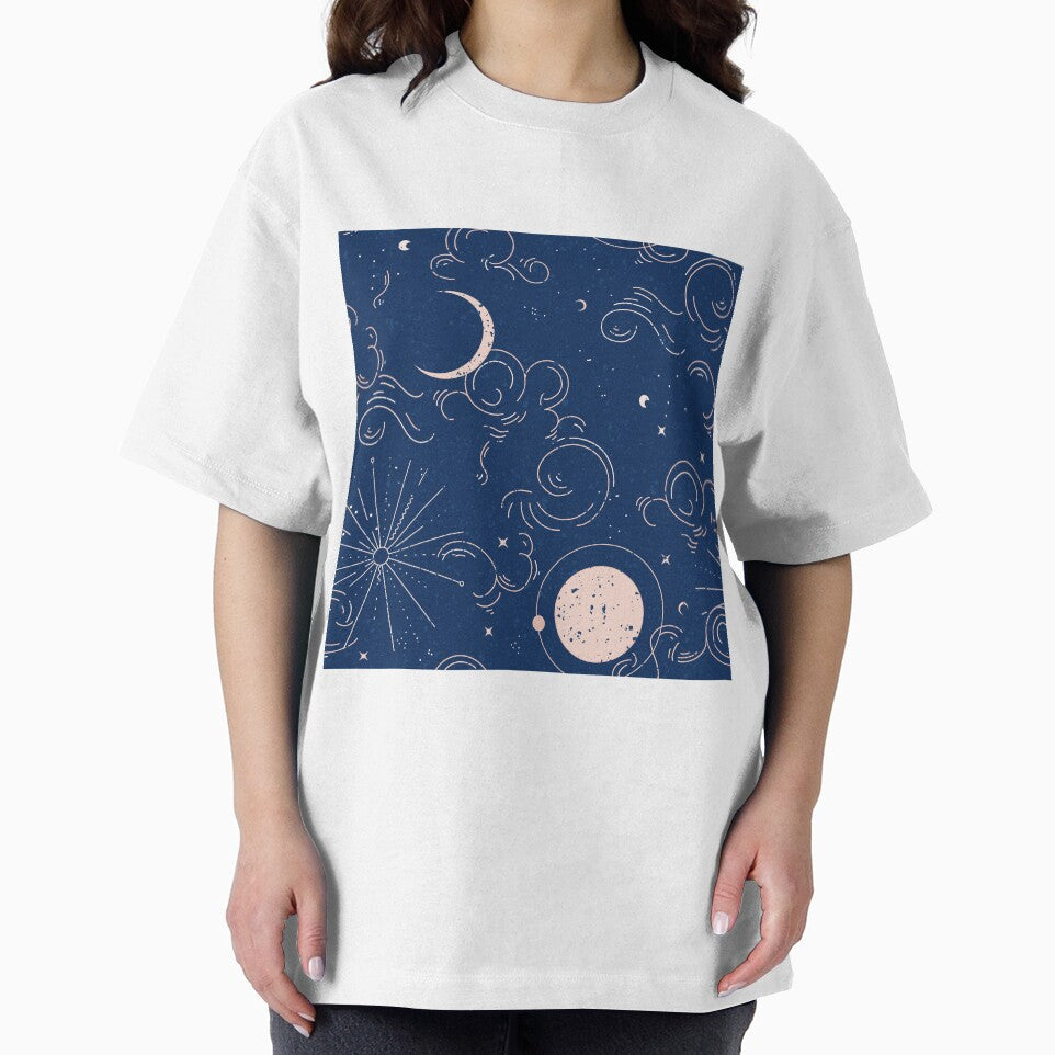 Space moon stars clouds by Milatoo T-Shirts, Hoodie, Sweatshirt | BlankRebels.com (Image 2)
