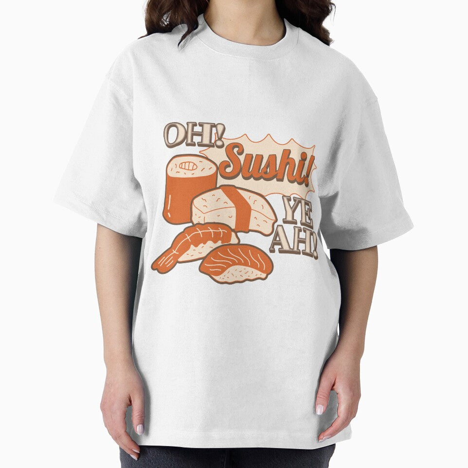 Oh! Sushi! Yeah! Cute Japanese Food Illustration by sazuii T-Shirts, Hoodie, Sweatshirt | BlankRebels.com (Image 2)