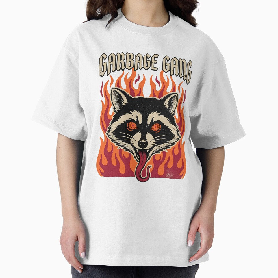 Garbage Gang Raccoon – Feral Trash Panda Flame Graphic with Chaotic Attitude by GiftsCreek T-Shirts, Hoodie,... (Image 2)