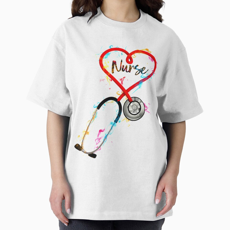 Smokey color heart stethoscope  - Nursing by Designs Of all kinds T-Shirts, Hoodie, Sweatshirt | BlankRebels.com (Image 2)