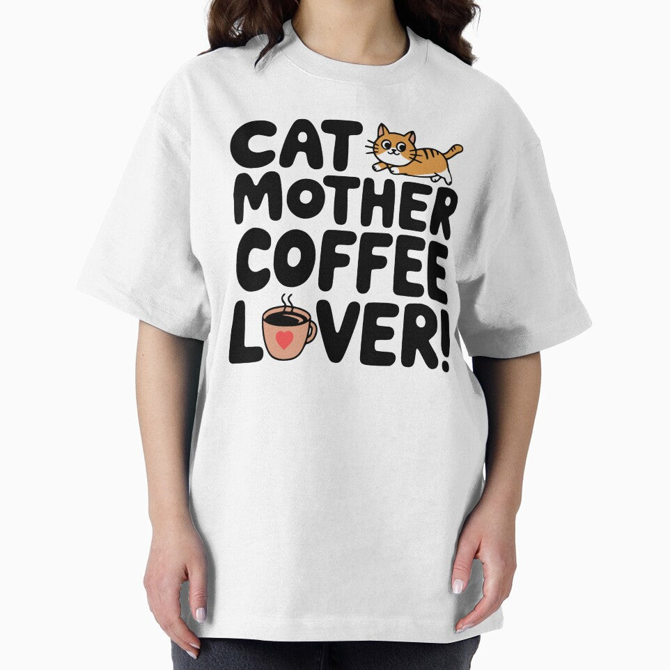 Cat Mother Coffee Lover! Cute Cat Coffee by PMCreative T-Shirts, Hoodie, Sweatshirt | BlankRebels.com (Image 2)