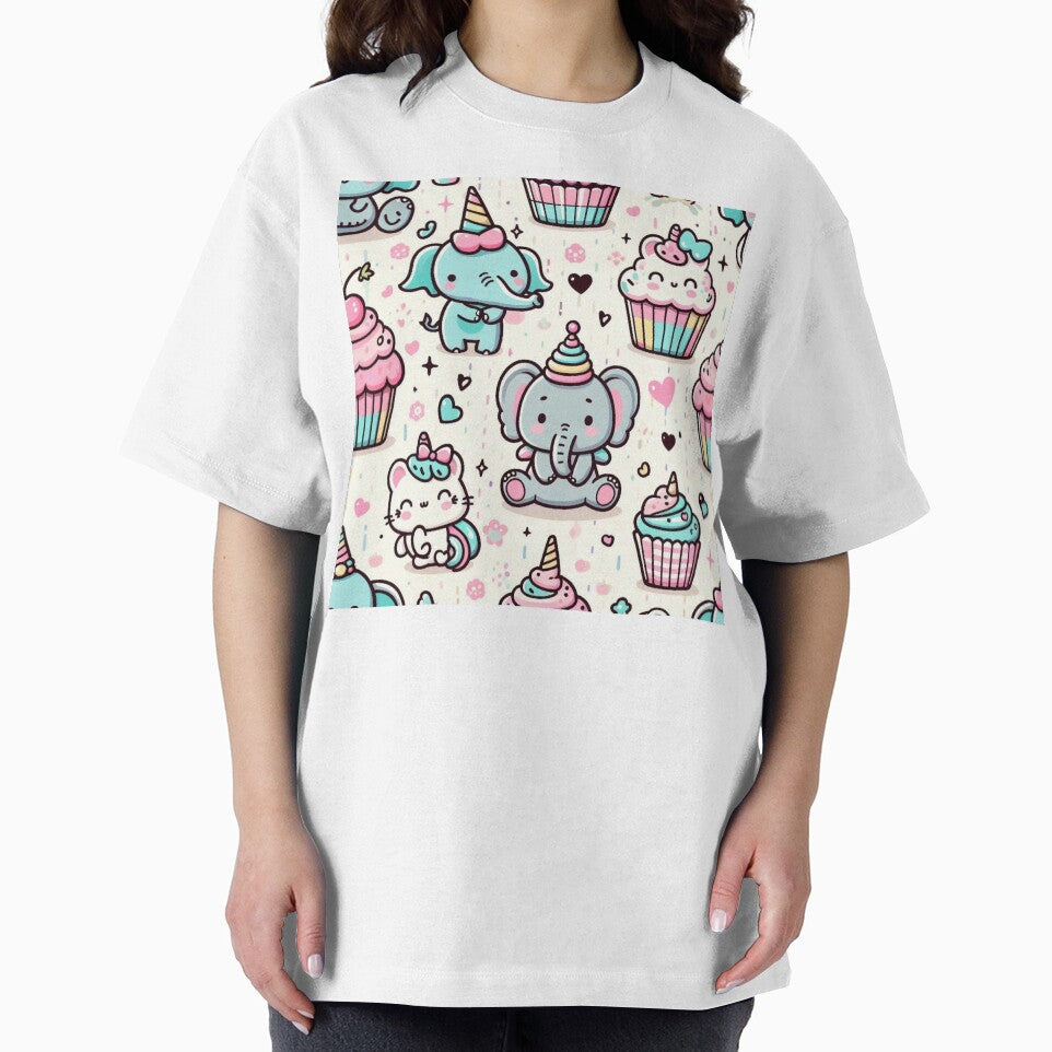 Kawaii Animals – Cute Seamless Patterns with Adorable Style by janusa T-Shirts, Hoodie, Sweatshirt (Image 2)