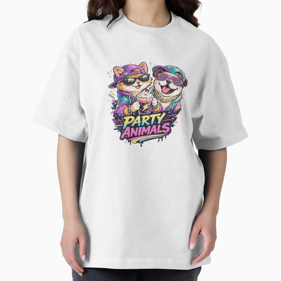 Party Animals 90s Retro Street Style. by Nika Art Studio T-Shirts, Hoodie, Sweatshirt | BlankRebels.com (Image 2)