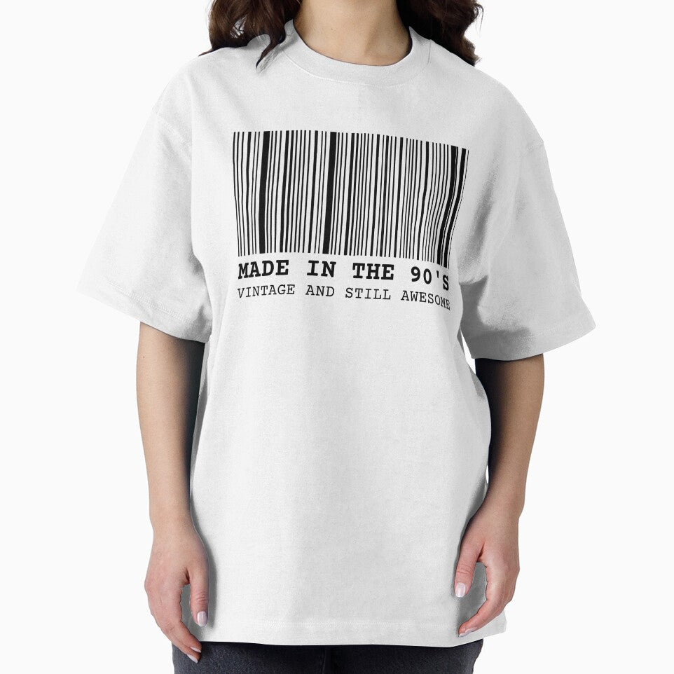 Barcode Made 90'S Vintage Still Awesome T-Shirts, Hoodie, Sweatshirt