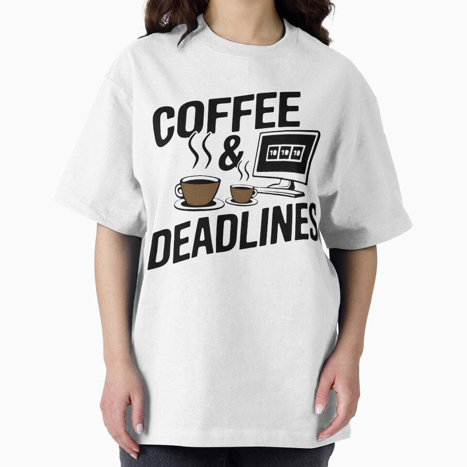 Coffee And Deadlines Programmer Life Tech Office Humor by Zenith Design T-Shirts, Hoodie, Sweatshirt (Image 2)