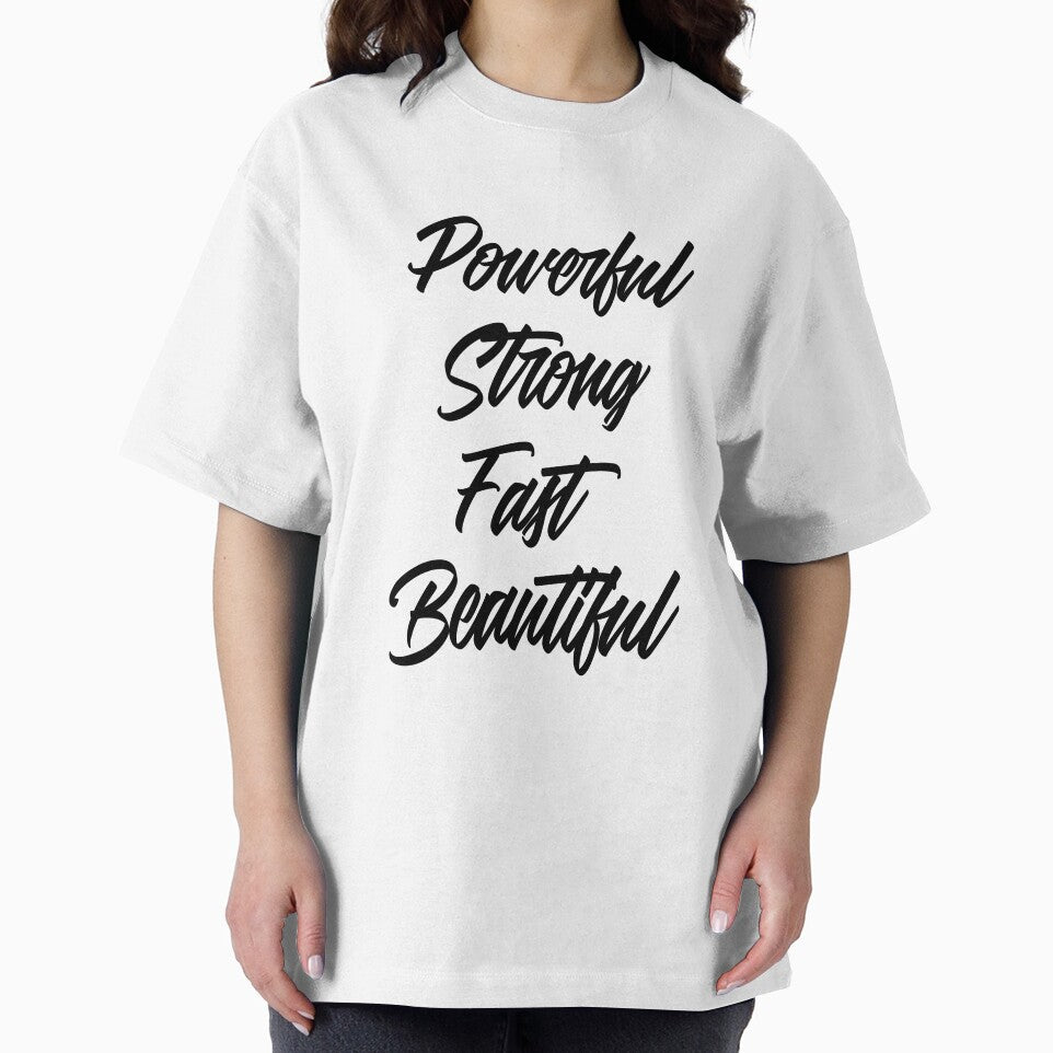 Powerful, Strong, Fast, Beautiful by GymMotivation T-Shirts, Hoodie, Sweatshirt | BlankRebels.com (Image 2)