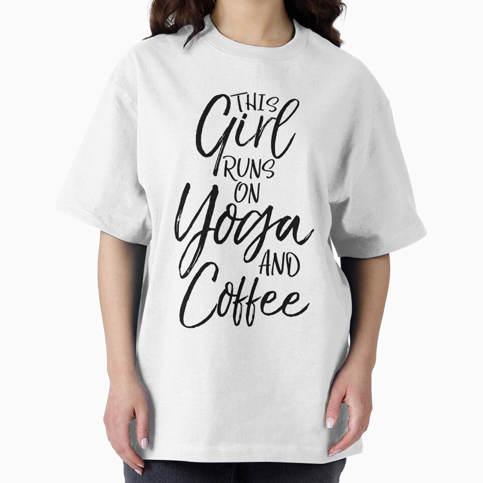 This Girl Runs on Yoga and Coffee Cute Yoga Quote by TNDesignStudio T-Shirts, Hoodie, Sweatshirt | BlankRebels.com (Image 2)