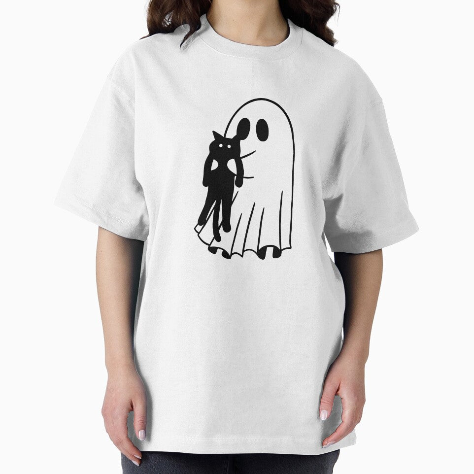 Cute Halloween Cat Owner Ghost Black Cat by mygparentsded T-Shirts, Hoodie, Sweatshirt | BlankRebels.com (Image 2)